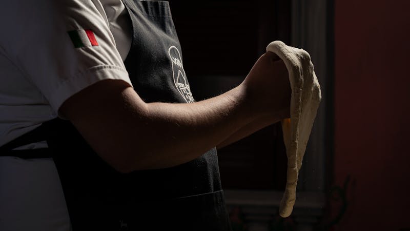 Pizza making process